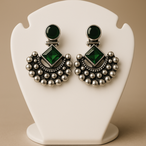 Chand Bali Emerald Green image 2