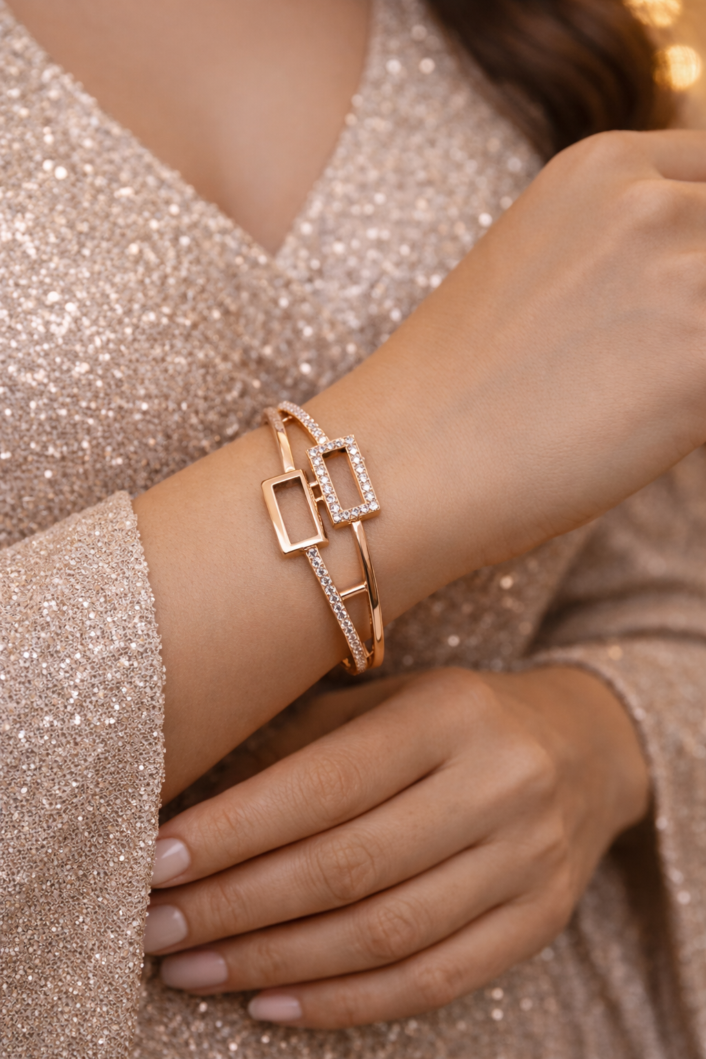 Double Square Bracelet image 1