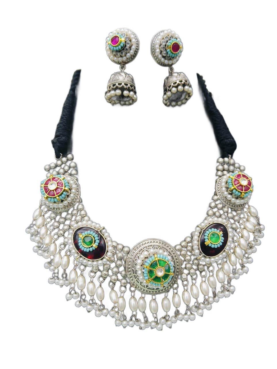 Midnight Navrang Necklace Set image 0