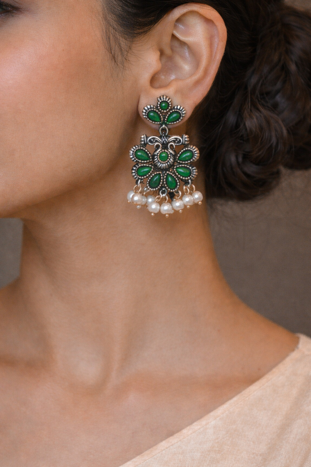 Trendy Peacock Long Maala Set image 2