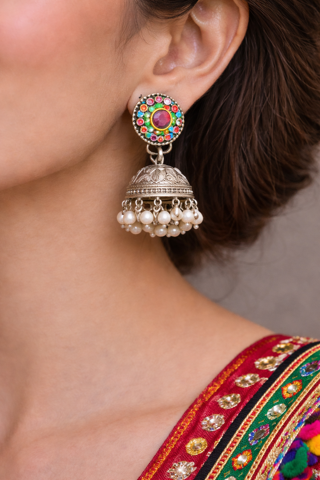 Midnight Navrang Necklace Set image 2