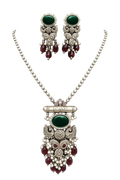 Temple Pendant Set – Emerald Green image 0