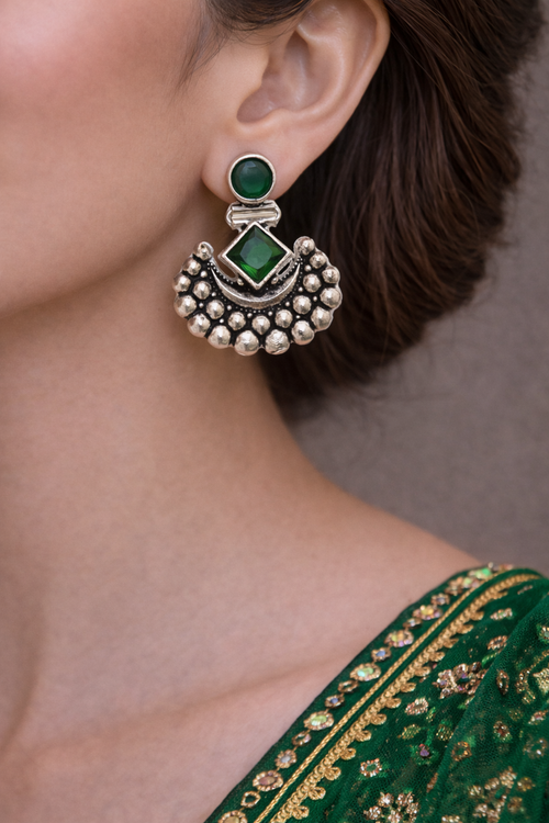 Chand Bali Emerald Green image 1