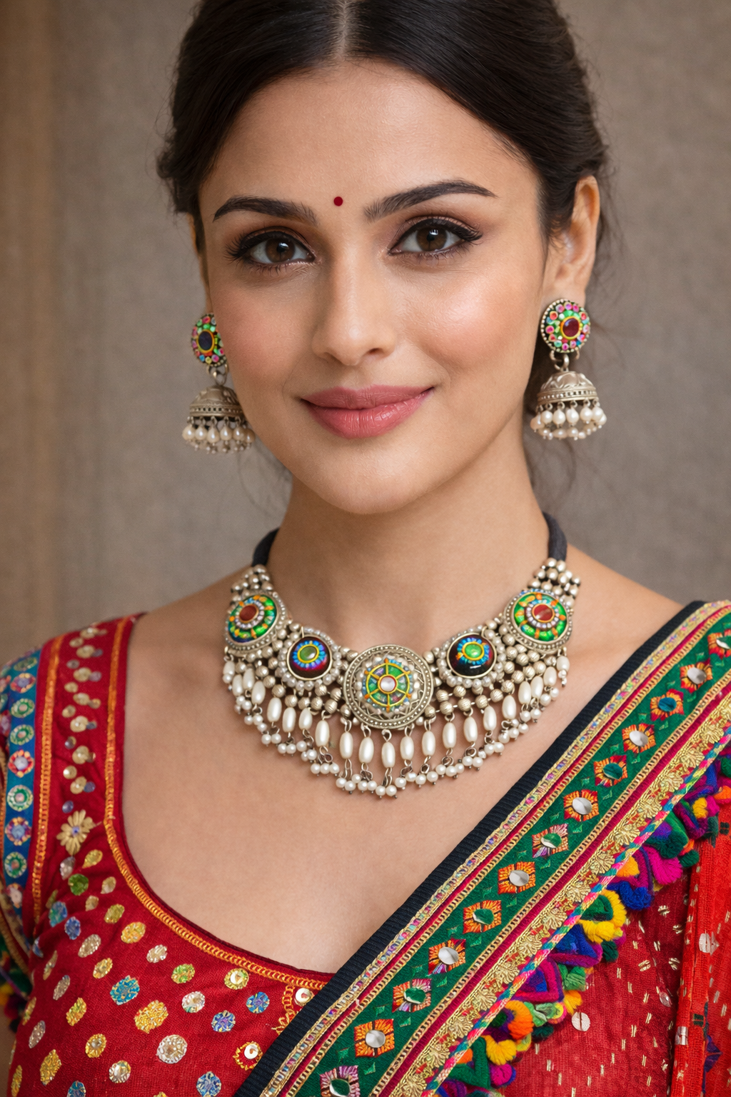 Midnight Navrang Necklace Set image 1