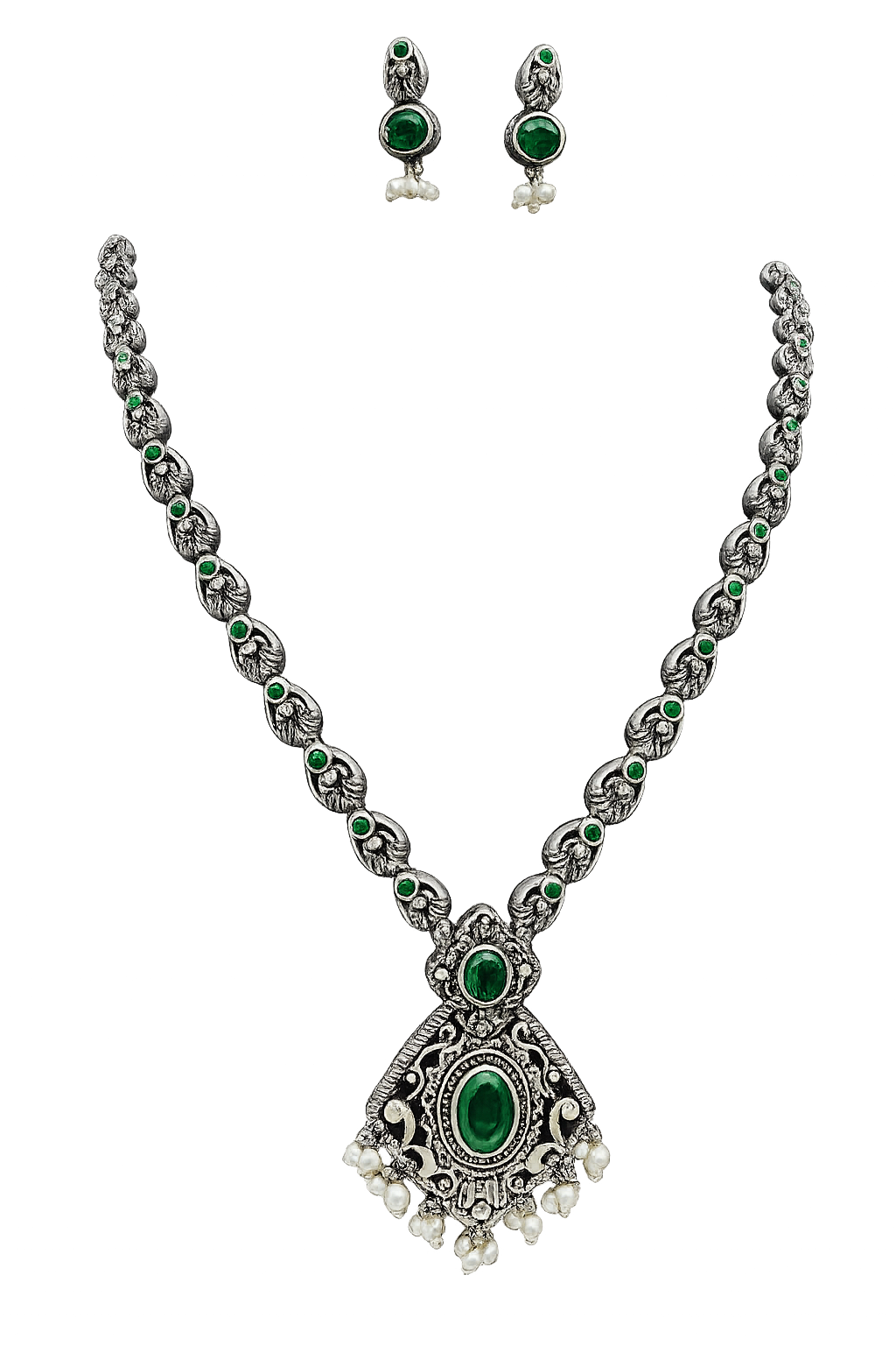 Oxidized Heritage Emerald Set image 0