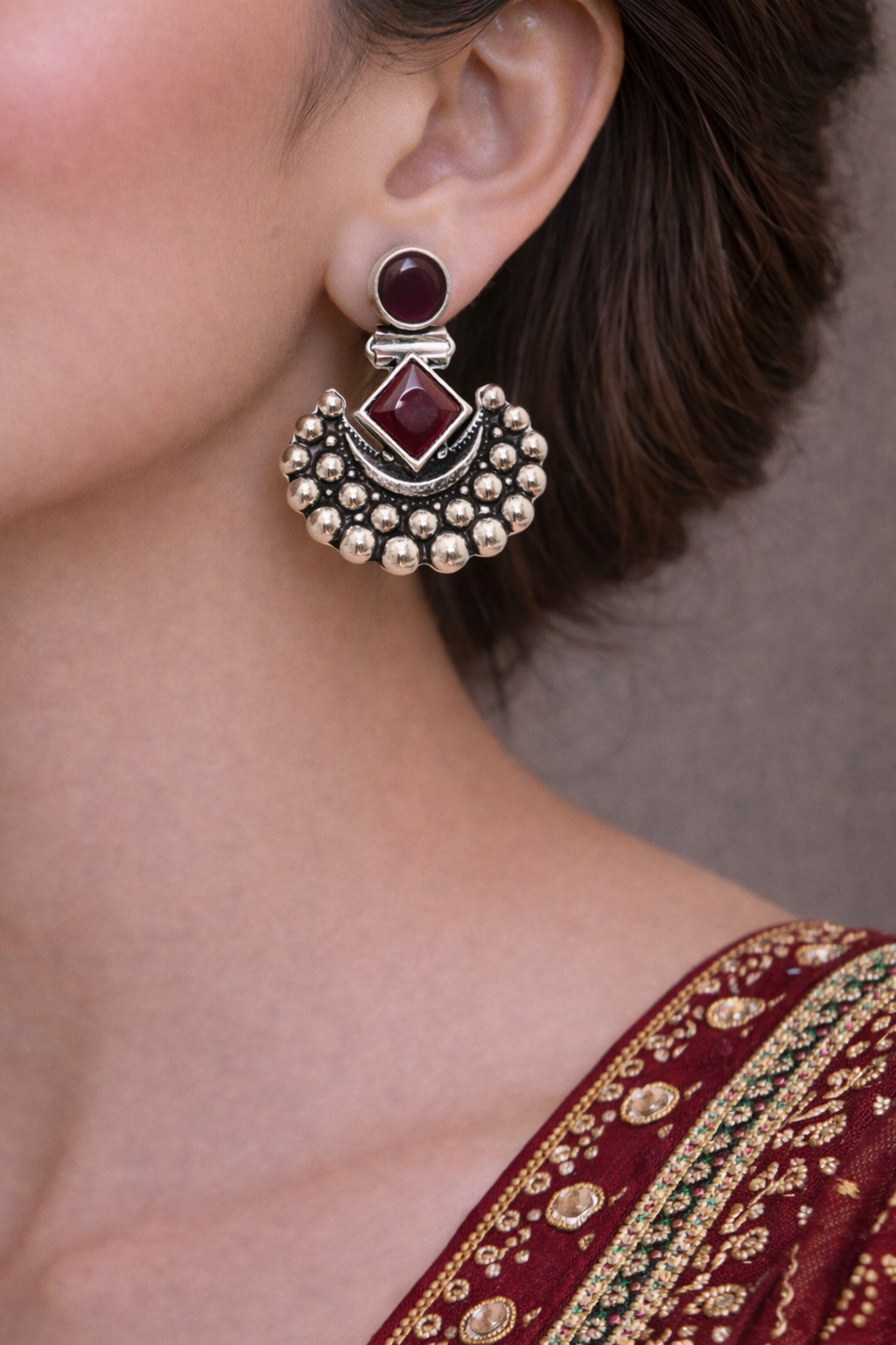 Chand Bali Maroon image 1