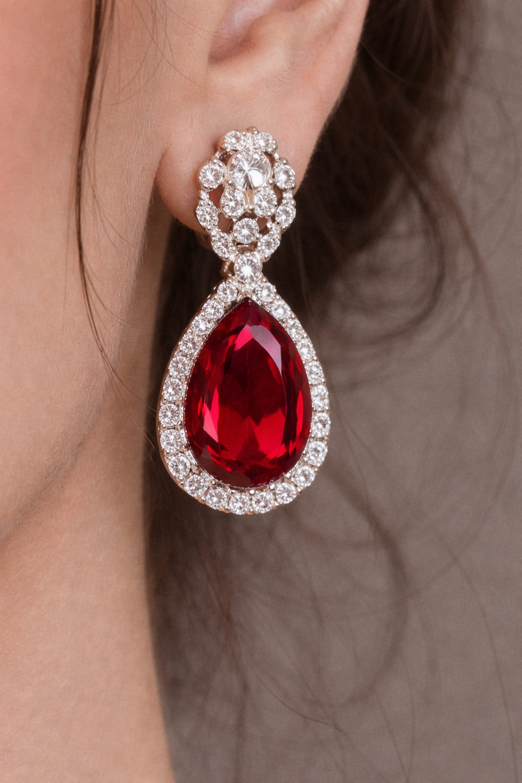 Royal Crimson Teardrop Set